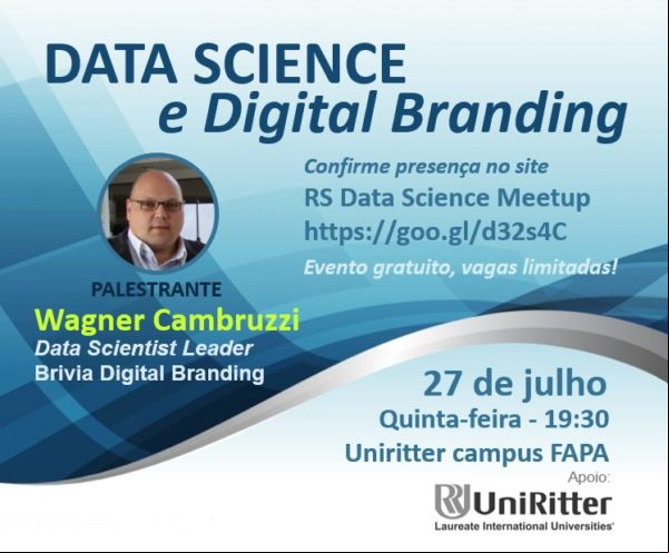 Cientista de dados da Brivia tem conversa marcada com alunos da Uniritter Cientista de dados da Brivia tem conversa marcada com alunos da Uniritter