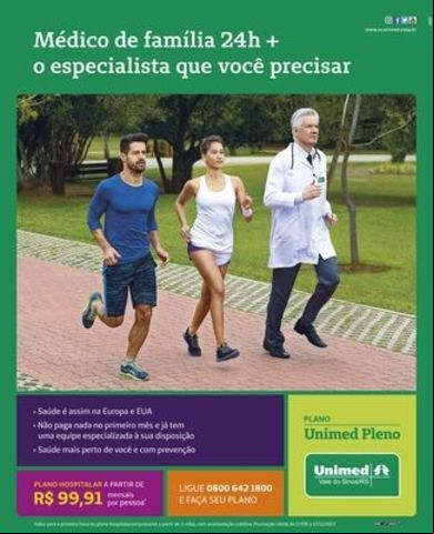 Campanha da Unimed Vale do Sinos foca na saúde mais perto do cliente Campanha da Unimed Vale do Sinos foca na saúde mais perto do cliente