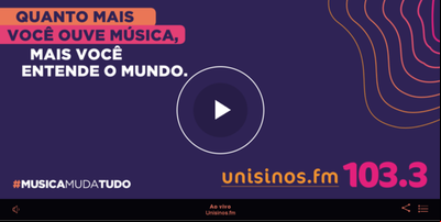 Rádio Unisinos terá conteúdos integrados à plataforma multimídia Rádio Unisinos terá conteúdos integrados à plataforma multimídia