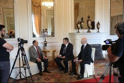 Jornalistas do Pergunta & Resposta entrevistam governador do Estado Jornalistas do Pergunta & Resposta entrevistam governador do Estado
