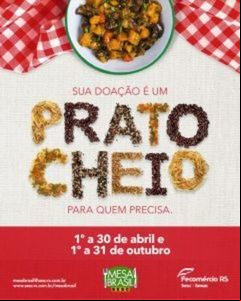 Mais de 14 toneladas de alimentos são arrecadados pela 'Campanha Prato Cheio' Mais de 14 toneladas de alimentos são arrecadados pela 'Campanha Prato Cheio'