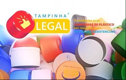 Ação Tampinha Legal recolhe 131 toneladas de material Ação Tampinha Legal recolhe 131 toneladas de material