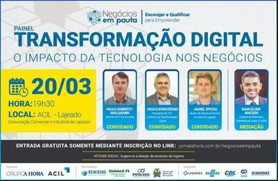 Transformação digital permeia evento do jornal A Hora, de Lajeado Transformação digital permeia evento do jornal A Hora, de Lajeado
