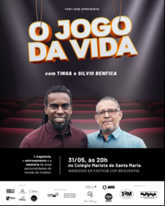 Paulo César Tinga e Silvio Benfica contam suas trajetórias em talk show Paulo César Tinga e Silvio Benfica contam suas trajetórias em talk show