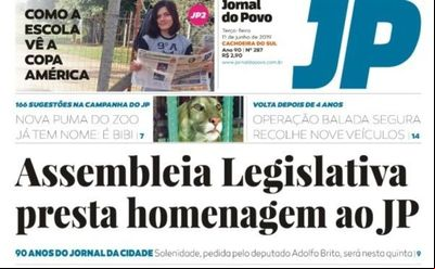Jornal do Povo, de Cachoeira do Sul, recebe homenagem da ALRS Jornal do Povo, de Cachoeira do Sul, recebe homenagem da ALRS