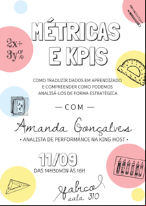 Palestra na Fabico aborda métricas e KPIs Palestra na Fabico aborda métricas e KPIs