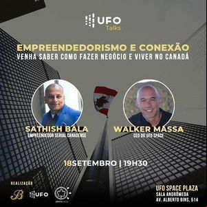 Empreendedorismo e conexão é tema do próximo UFO Talks Empreendedorismo e conexão é tema do próximo UFO Talks
