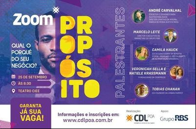 Varejistas e empresários debatem sobre propósito em evento em Porto Alegre Varejistas e empresários debatem sobre propósito em evento em Porto Alegre