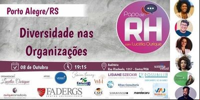 Diversidade nas organizações é tema de debate no Papo de RH desta terça-feira Diversidade nas organizações é tema de debate no Papo de RH desta terça-feira