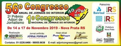 Nova Prata recebe próxima edição do Congresso Adjori Nova Prata recebe próxima edição do Congresso Adjori