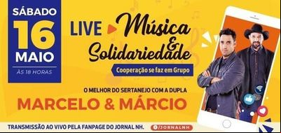 Grupo Sinos realiza live musical solidária neste sábado Grupo Sinos realiza live musical solidária neste sábado