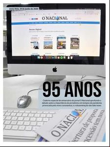 Jornal O Nacional, de o Fundo, completa 95 anos Jornal O Nacional, de o Fundo, completa 95 anos