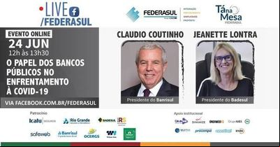 Presidentes do Banrisul e do Badesul participam do Tá na Mesa desta quarta-feira Presidentes do Banrisul e do Badesul participam do Tá na Mesa desta quarta-feira