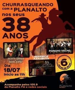 Rádio Planalto FM chega aos 38 anos nesta quinta-feira Rádio Planalto FM chega aos 38 anos nesta quinta-feira