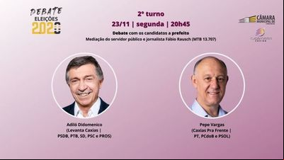 TV Câmara de Caxias do Sul conversa com candidatos ao segundo turno da prefeitura TV Câmara de Caxias do Sul conversa com candidatos ao segundo turno da prefeitura