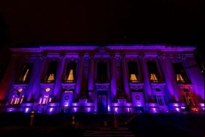 Palácio Piratini é iluminado de lilás para ressaltar 'Mês da Visibilidade Trans' Palácio Piratini é iluminado de lilás para ressaltar 'Mês da Visibilidade Trans'