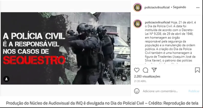 Agência INQ, da Uniritter, produz vídeo à Polícia Civil Agência INQ, da Uniritter, produz vídeo à Polícia Civil