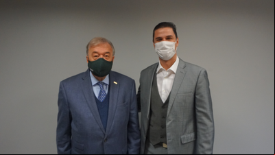 Presidente da Fiergs recebe autoridade do governo federal para discutir projetos