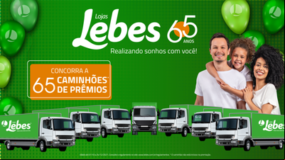 Lebes comemora 65 anos com promoção aos clientes Lebes comemora 65 anos com promoção aos clientes
