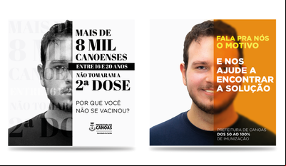 Canoas promove campanha para estimular a segunda dose da vacina Canoas promove campanha para estimular a segunda dose da vacina