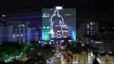 Iluminação especial na sede do Banrisul fica disponível até este domingo Iluminação especial na sede do Banrisul fica disponível até este domingo
