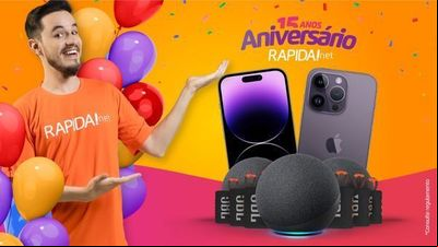 Estrelada por Elzinga, Gampi promove campanha de 15 anos da Rapidanet Estrelada por Elzinga, Gampi promove campanha de 15 anos da Rapidanet