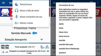 Trensurb atualiza aplicativo com melhorias de ibilidade Trensurb atualiza aplicativo com melhorias de ibilidade