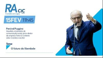 Percival Puggina aborda 'O futuro da liberdade' em palestra na CIC Caxias