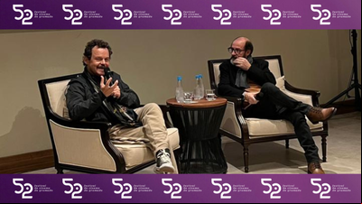 Matheus Nachtergaele conversa com imprensa no Festival de Cinema Matheus Nachtergaele conversa com imprensa no Festival de Cinema