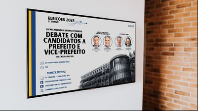 Eleições 2024: TV Câmara Caxias apresenta debate do segundo turno Eleições 2024: TV Câmara Caxias apresenta debate do segundo turno