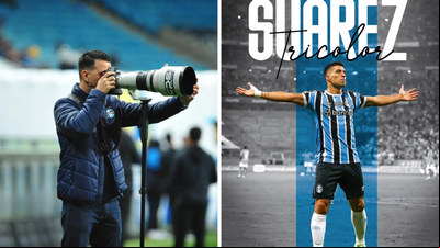 Em homenagem ao ex-atleta do Grêmio, Lucas Uebel publica livro 'Suárez, Tricolor' Em homenagem ao ex-atleta do Grêmio, Lucas Uebel publica livro 'Suárez, Tricolor'