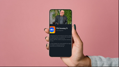 POA Streaming a a exibir programação por meio de aplicativo exclusivo